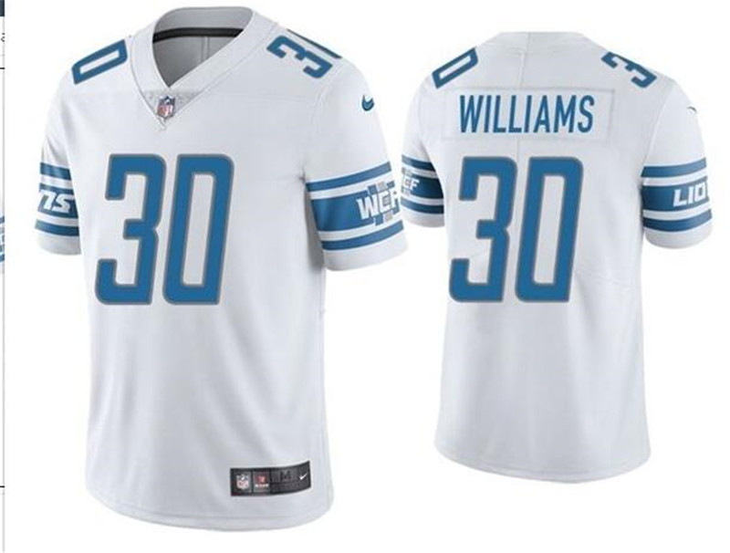 Nike Lions 30 Jamaal Williams White Vapor Untouchable Limited Jersey