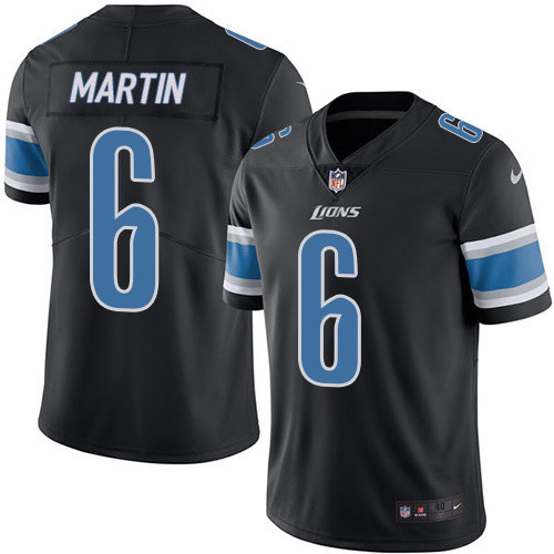  Lions 6 Martin Sam Black Vapor Untouchable Player Limited Jersey