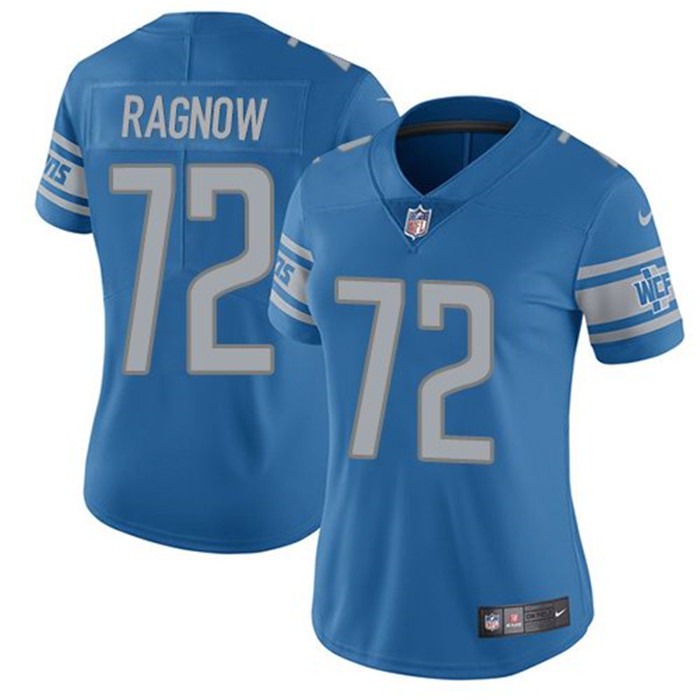  Lions 72 Frank Ragnow Blue Women Vapor Untouchable Limited Jersey