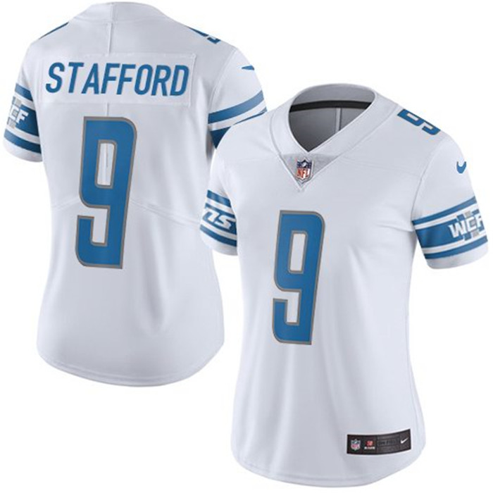  Lions 9 Matthew Stafford White Women Vapor Untouchable Limited Jersey