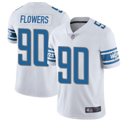 Nike Lions 90 Trey Flowers White Vapor Untouchable Limited Jersey