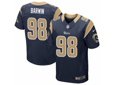  Los Angeles Rams 98 Connor Barwin Elite Navy Blue Team Color NFL Jersey