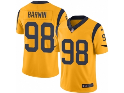  Los Angeles Rams 98 Connor Barwin Limited Gold Rush NFL Jersey