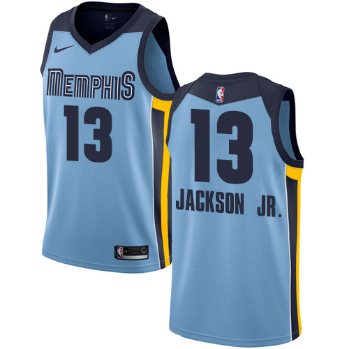  Memphis Grizzlies #13 Jaren Jackson Jr. Light Blue NBA Swingman Statement Edition Jersey