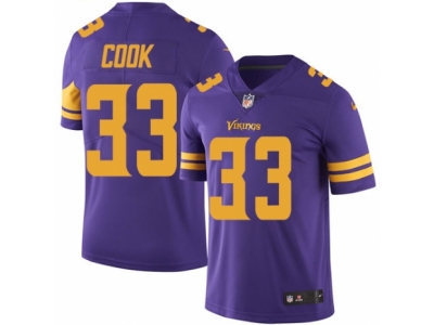  Minnesota Vikings 33 Dalvin Cook Limited Purple Rush NFL Jersey