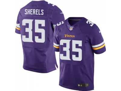  Minnesota Vikings 35 Marcus Sherels Purple Elite NFL Jersey
