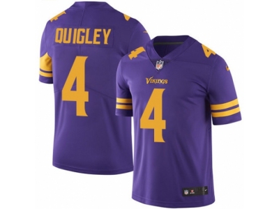  Minnesota Vikings 4 Ryan Quigley Limited Purple Rush NFL Jersey
