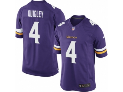  Minnesota Vikings 4 Ryan Quigley Limited Purple Team Color NFL Jersey