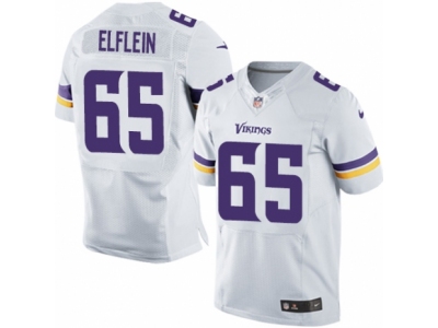  Minnesota Vikings 65 Pat Elflein Elite White NFL Jersey