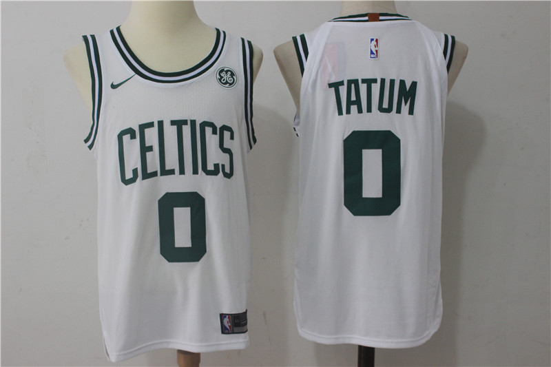  NBA Boston Celtics  #0 Jayson Tatum Jersey 2017 18 New Season White Jersey