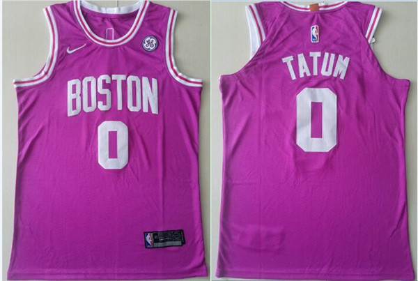  NBA Boston Celtics #0 Jayson Tatum Jersey 2018 19 New Season Purple Jersey