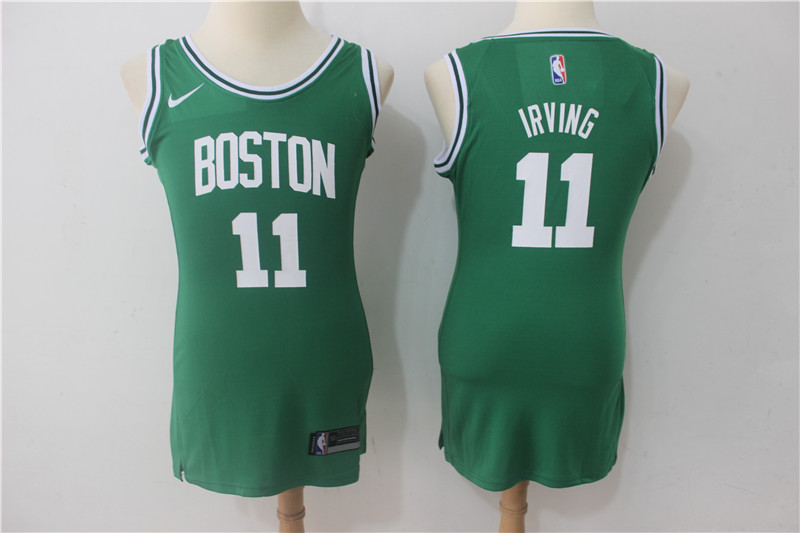  NBA Boston Celtics #11 kyrie irving Jersey 2017 18 New Season Green Dress