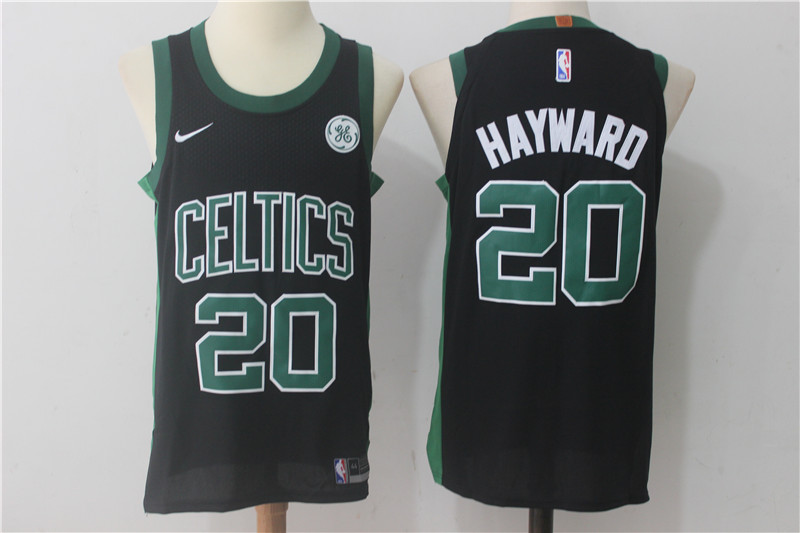  NBA Boston Celtics #20 Gordon Hayward Jersey 2017 18 New Season Black Jersey