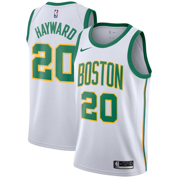  NBA Boston Celtics #20 Gordon Hayward Jersey 2018 19 New Season City Edition White Jersey