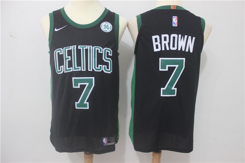  NBA Boston Celtics #7 Jaylen Brown Jersey 2017 18 New Season Black Jersey