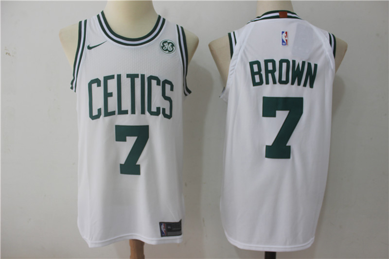  NBA Boston Celtics #7 Jaylen Brown Jersey 2017 18 New Season White Jersey