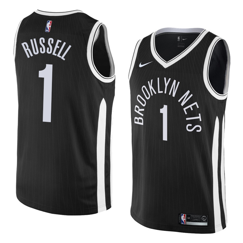  NBA Brooklyn Nets #1 Dangelo Russell Jersey 2017 18 New Season City Edition Jersey