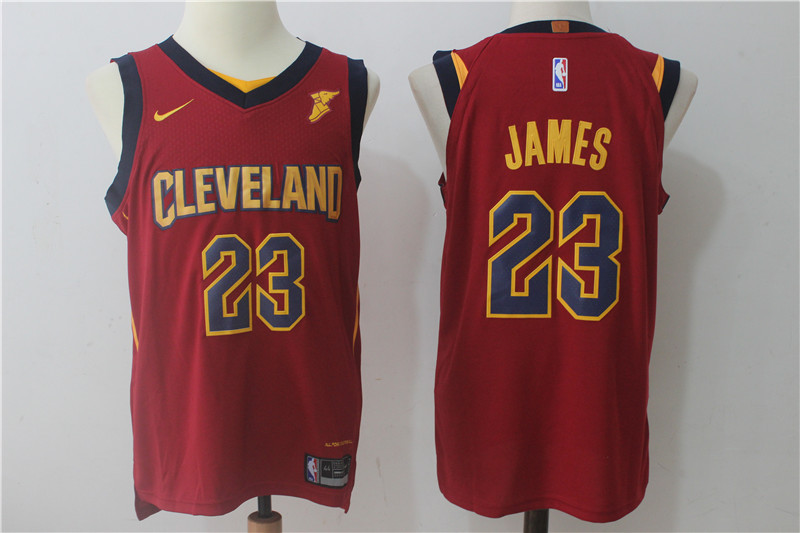  NBA Cleveland Cavaliers  #23 LeBron James Jersey 2017 18 New Season Wine Red Jersey