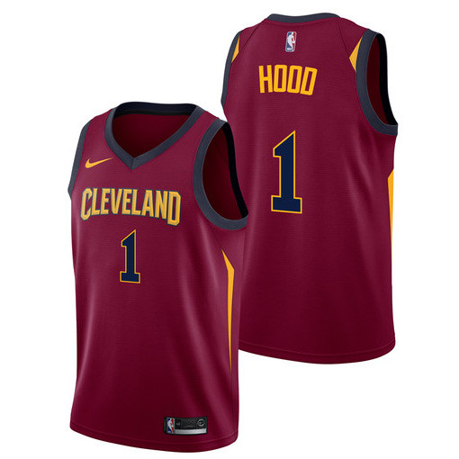  NBA Cleveland Cavaliers #1 Rodney Hood Jersey 2017 18 New Season Wine Red Jersey