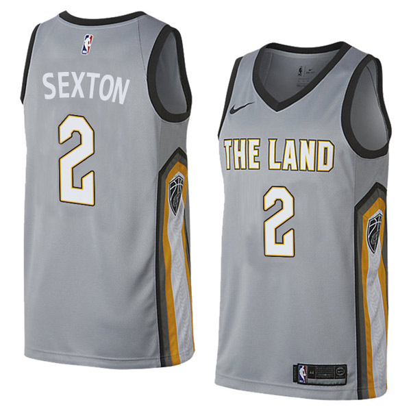  NBA Cleveland Cavaliers #2 Collin Sexton Jersey 2017 18 New Season City Edition Grey Jersey