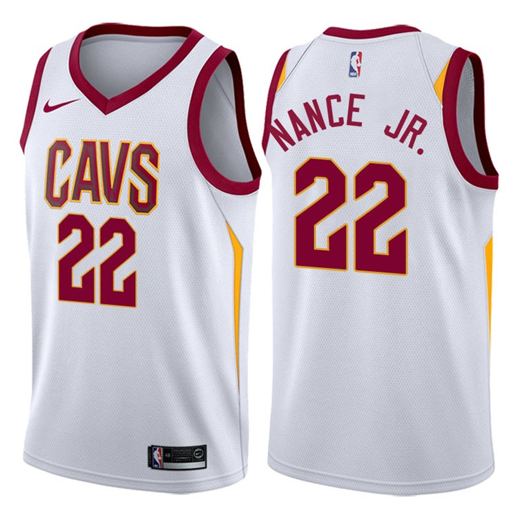  NBA Cleveland Cavaliers #22 Larry Nance Jr. Jersey 2017 18 New Season White Jersey