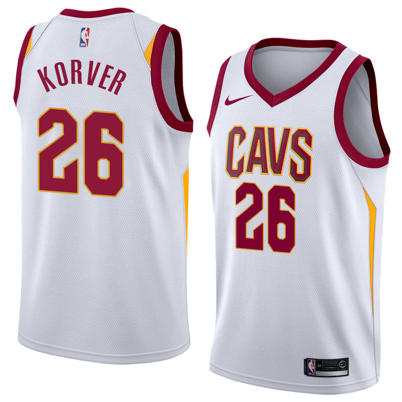  NBA Cleveland Cavaliers #26 Kyle Korver Jersey 2017 18 New Season White Jersey