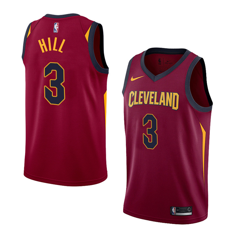  NBA Cleveland Cavaliers #3 George Hill Jersey 2017 18 New Season Wine RedJersey