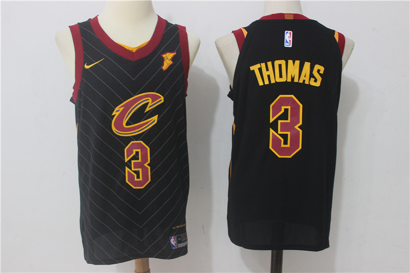  NBA Cleveland Cavaliers #3 Isaiah Thomas Jersey 2017 18 New Season Black Jersey