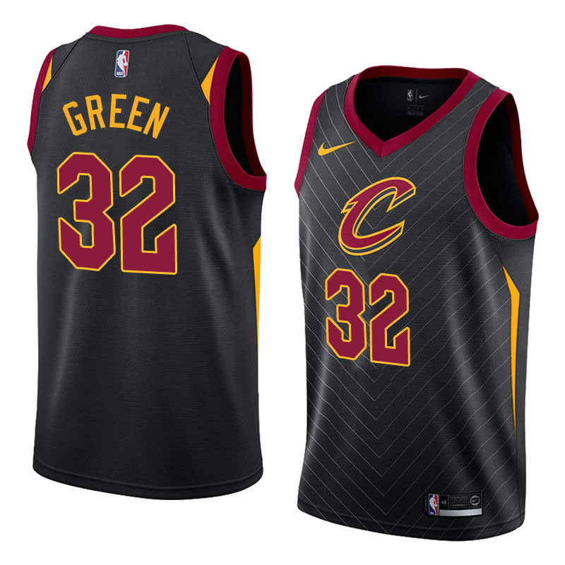  NBA Cleveland Cavaliers #32 Jeff Green Jersey 2017 18 New Season Black Jersey