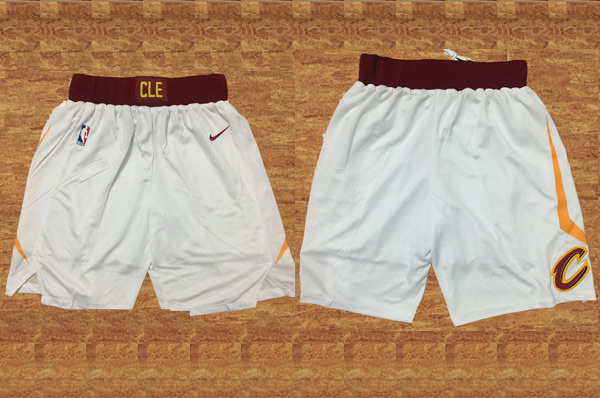  NBA Cleveland Cavaliers 2017 18 New Season White Short