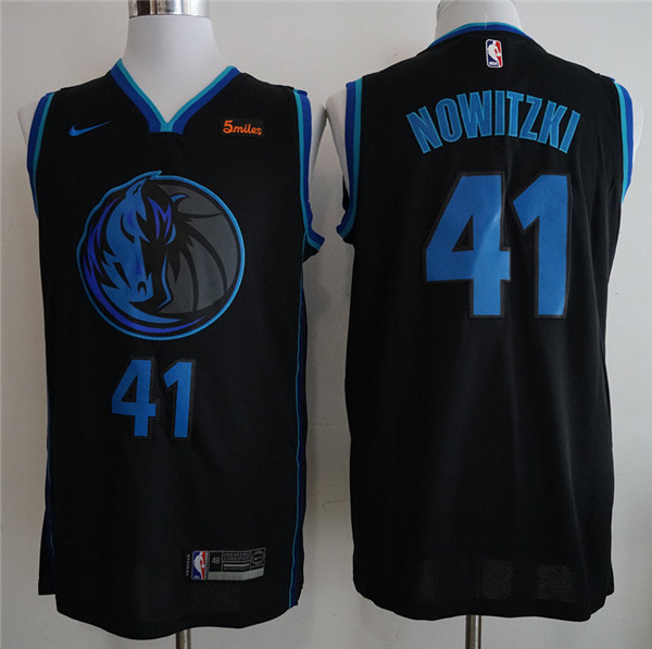  NBA Dallas Mavericks #41 Dirk Nowitzki Jersey 2018 19 New Season City Edition Jersey