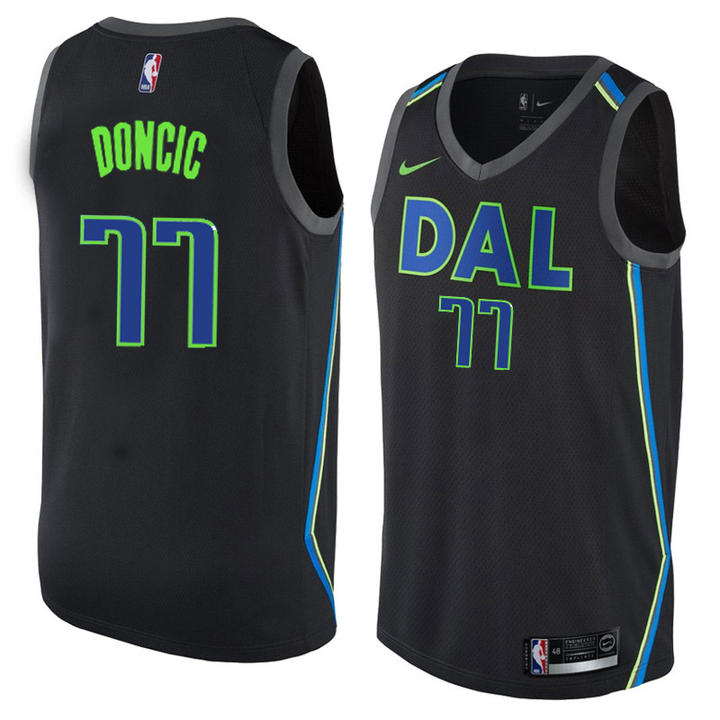  NBA Dallas Mavericks #77 Luka Doncic Jersey 2017 18 New Season City Edition Jersey