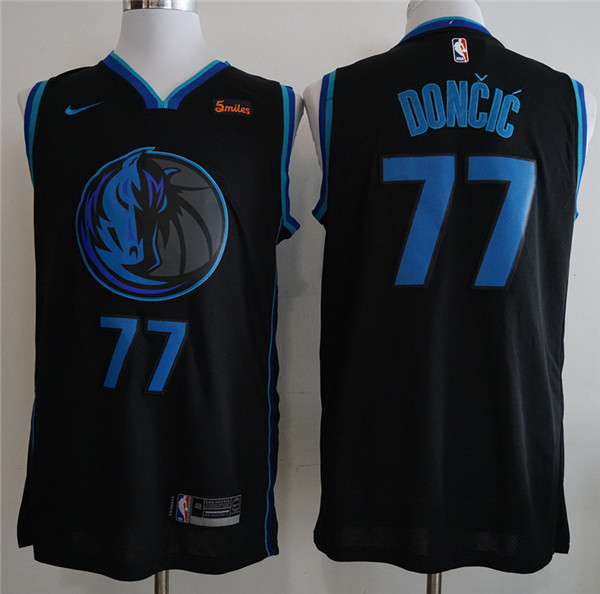  NBA Dallas Mavericks #77 Luka Doncic Jersey 2018 19 New Season City Edition Jersey