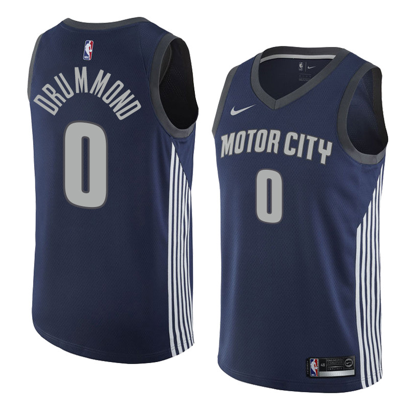  NBA Detroit Pistons #0 Andre Drummond Jersey 2017 18 New Season City Edition Jersey