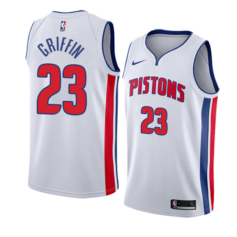  NBA Detroit Pistons #23 Blake Griffin Jersey 2017 18 New Season White Jersey