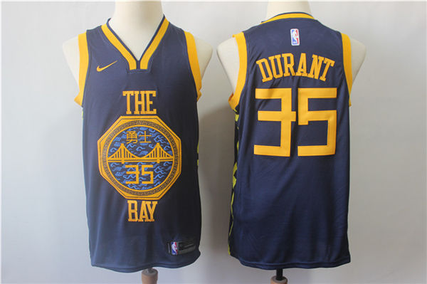  NBA Golden State Warriors #35 Kevin Durant Jersey 2019 New Season City Edition Jersey