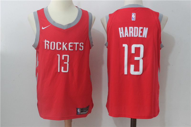  NBA Houston Rockets #13 James Harden Jersey 2017 18 New Season Red Jersey