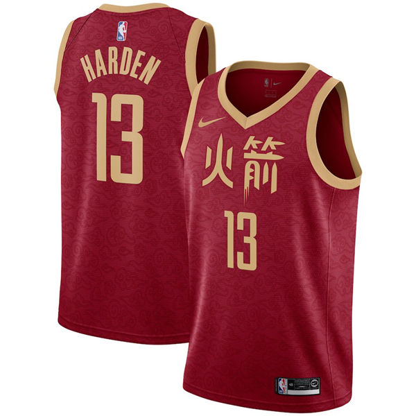  NBA Houston Rockets #13 James Harden Jersey 2018 19 New Season City Edition Jersey