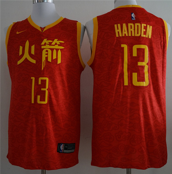  NBA Houston Rockets #13 James Harden Jersey 2018 19 New Season City Edition Jerseys