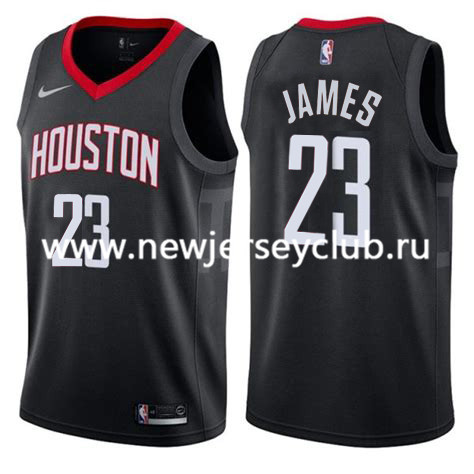  NBA Houston Rockets #23 LeBron James Black Jersey