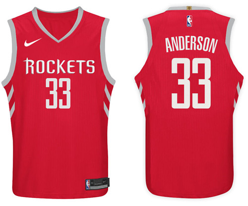  NBA Houston Rockets #33 Ryan Anderson Jersey 2017 18 New Season Red Jersey
