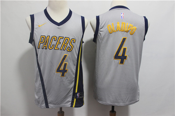  NBA Indiana Pacers #4 Victor Oladipo Jersey 2018 19 New Season City Edition Jerseys