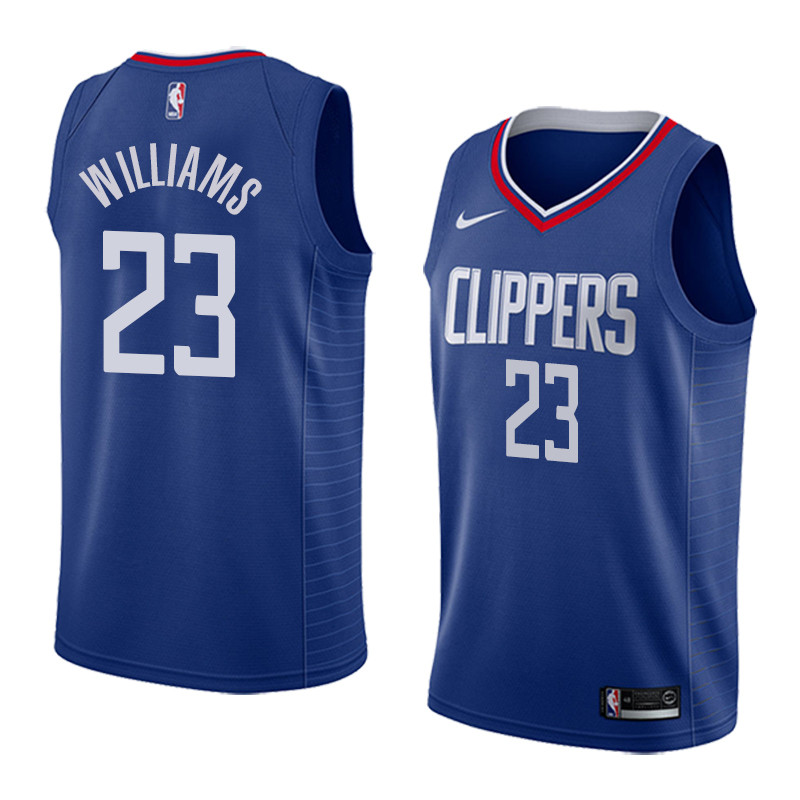  NBA Los Angeles Clippers #23 Lou Williams Jersey 2017 18 New Season Blue Jersey