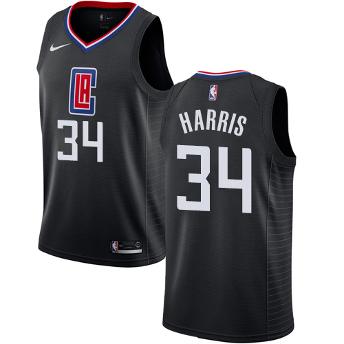  NBA Los Angeles Clippers #34 Tobias Harris Jersey 2018 19 New Season Black Jersey