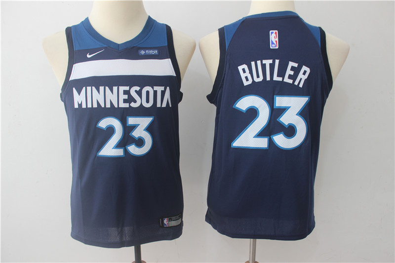  NBA Minnesota Timberwolves #23 Jimmy Butler Youth Jersey 2017 18 New Season Blue Jersey