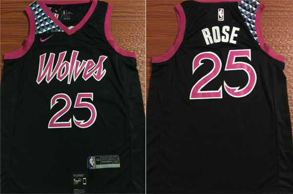  NBA Minnesota Timberwolves #25 Derrick Rose Jersey 2018 19 New Season City Edition Jersey