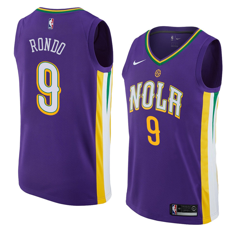  NBA New Orleans Pelicans #9 Rajon Rondo Jersey 2017 18 New Season City Edition Jersey