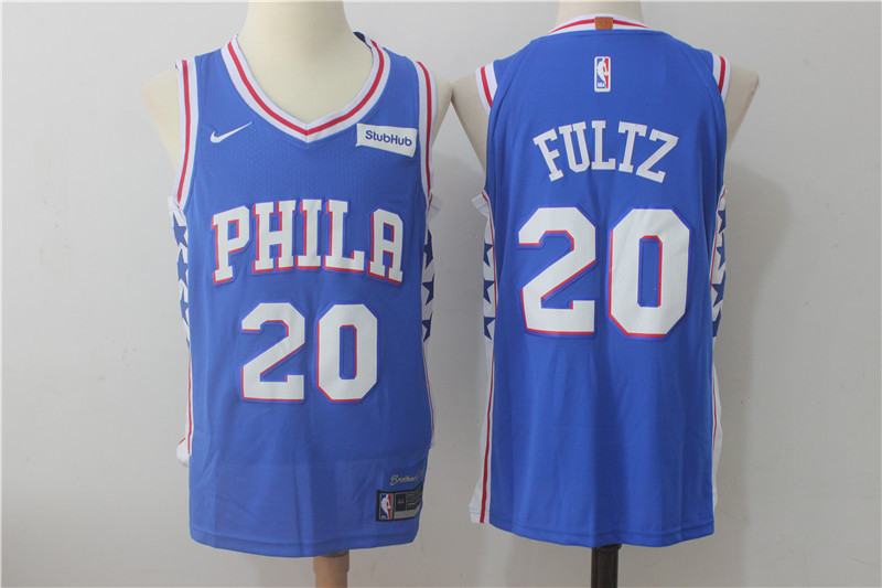  NBA Philadelphia 76ers #20 Markelle Fultz Jersey 2017 18 New Season Blue Jersey