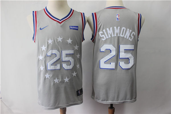  NBA Philadelphia 76ers #25 Ben Simmons Jersey 2018 19 New Season City Edition Jersey