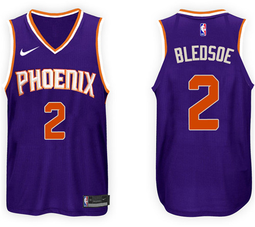  NBA Phoenix Suns #2 Eric Bledsoe Jersey 2017 18 New Season Purple Jersey